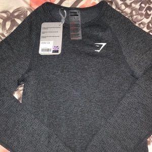 Gymshaek Vital Seamless Long Sleeve Top Black